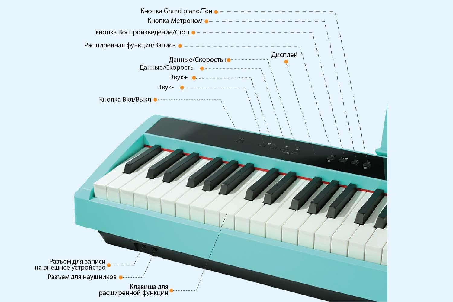 Цифровое пианино amoy-panel